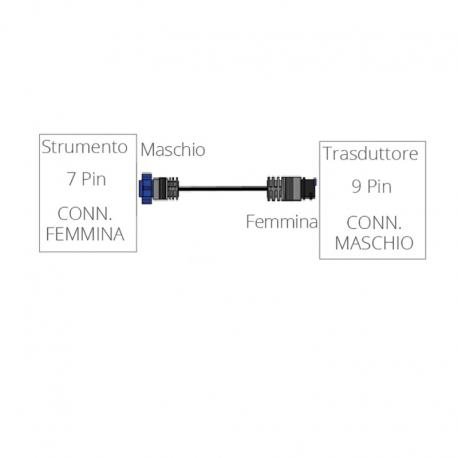 Adapter cable for 7 to 9 pin connectors - Lowrance