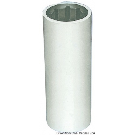 Bushing for axis lines with external resin reinforcement