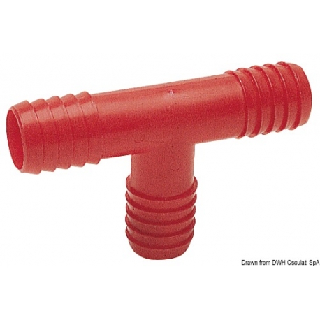 Nylon T-fitting for water pipes