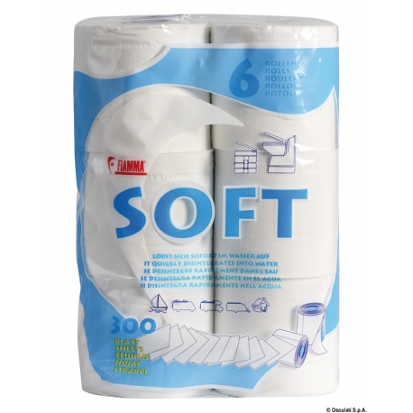 Carta da toilette idrosolubile Soft - Fiamma