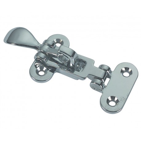Chromium-plated brass closure with lock holder