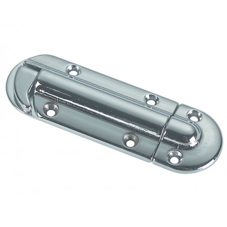 Chromed brass spring doorstop