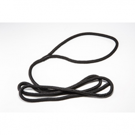 Polyester ropes with eyelet for fender fixing