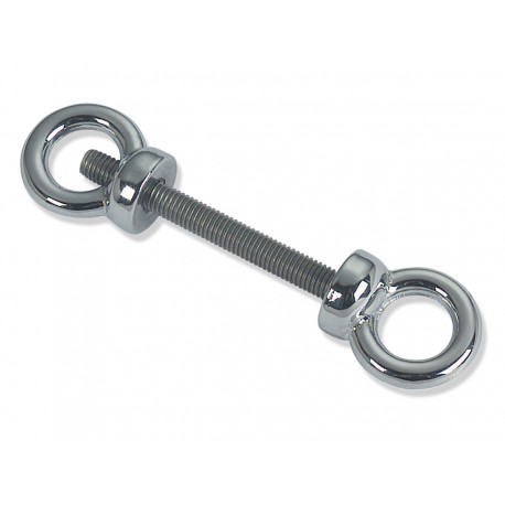 Double brass eyebolt for stern