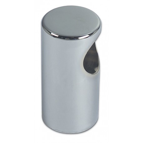 Chromed brass end fitting for handrail