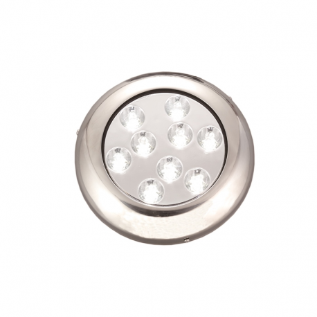 9 LED underwater light with AISI 316 stainless steel frame