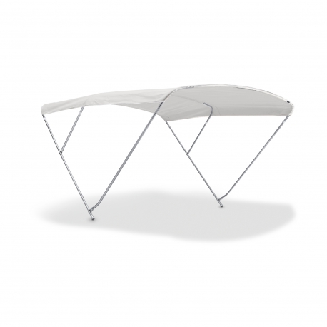 Awning ROYAL 3 bows, stainless steel tube Ø 22 mm., height 115 cm. - Nettuno Marine Equipmen