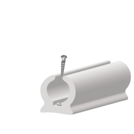 Semi-rigid pvc relay channel white