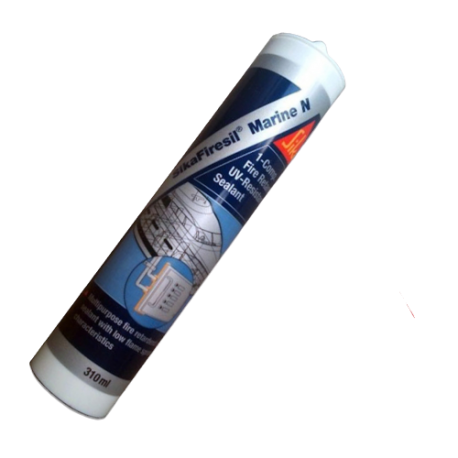 Sigillante resistente al fuoco da 310ml. Sikafiresil Marine N