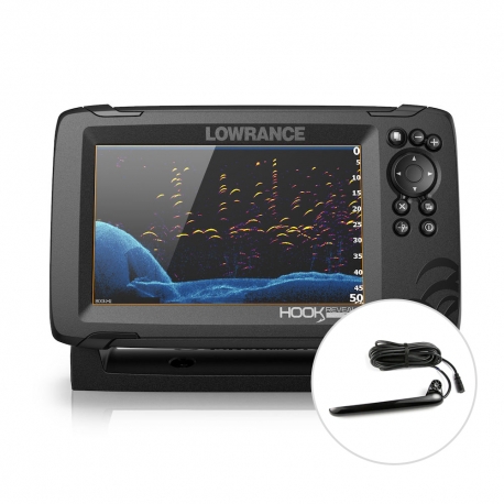 Hook Reveal 7 fishfinder transducer TripleShot - Lowrance