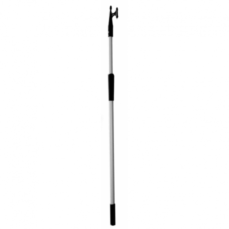 Telescopic boat hook in anodized light alloy tube Ø mm. 25/30