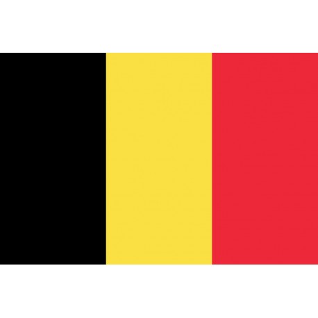 Belgium flag in 100% polyester stamina fabric
