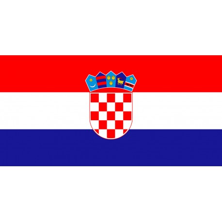 Croatia flag in 100% polyester stamina fabric