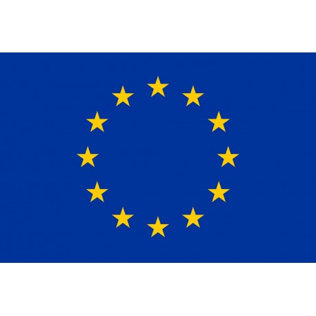 Europe flag in 100% polyester stamina fabric