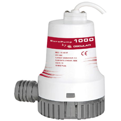 Osculati Europump II 1000 12 V bilge pump 64 L/min