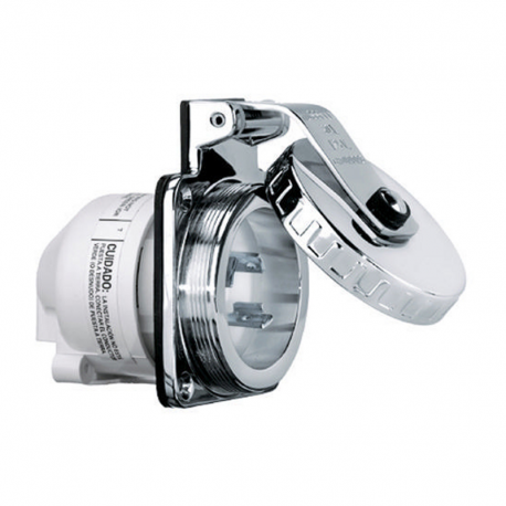 Stainless Steel 32A watertight plug 220V - Hubbell