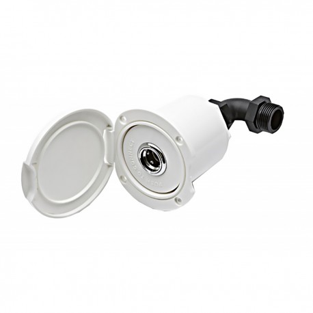 Female quick coupling with cover