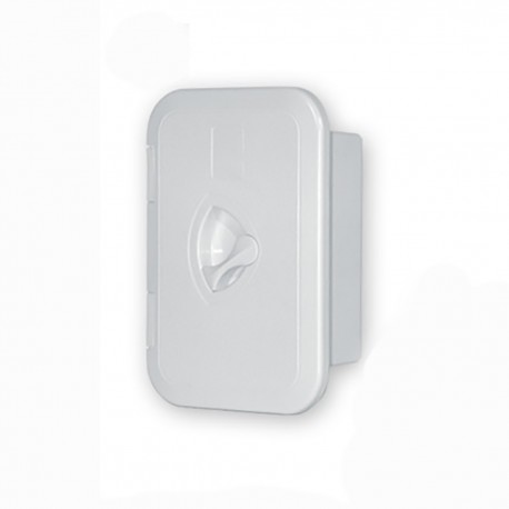 White ABS niche with door and closing handle