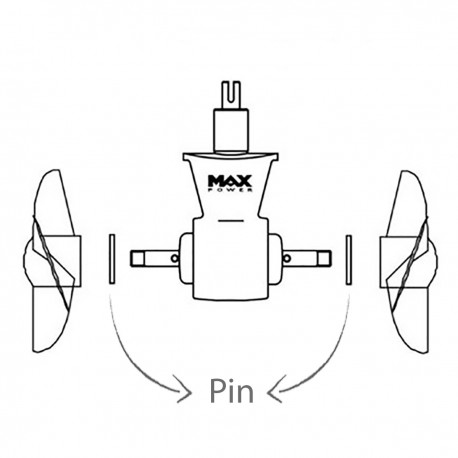 Max Power Propeller Pins 5x40
