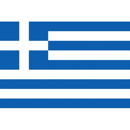 Greece flag in 100% polyester stamina fabric