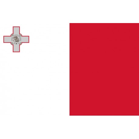 Malta flag in 100% polyester stamina fabric