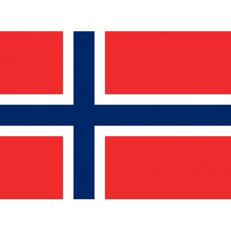 Norway flag in 100 % polyester stamina fabric