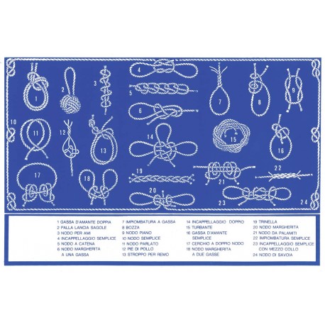 Adhesive table Nautical Knots cm. 24x16