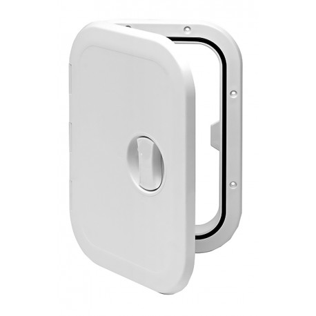 Walkable inspection door with 180° opening or full opening with removable door