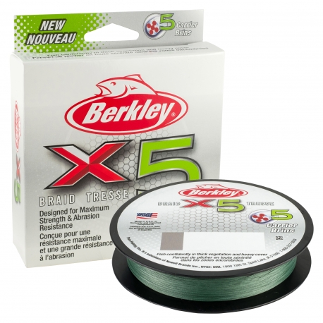 Berkley X5 Braid 0.08MM trecciato da 150M GRN