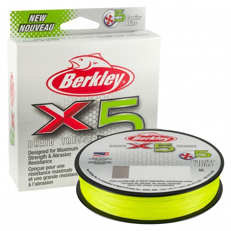 Berkley X5 Braid 0.25MM trecciato da 150M FLGRN