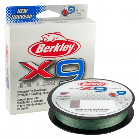 Berkley X9 Braid 0.12MM trecciato da 150M GRN