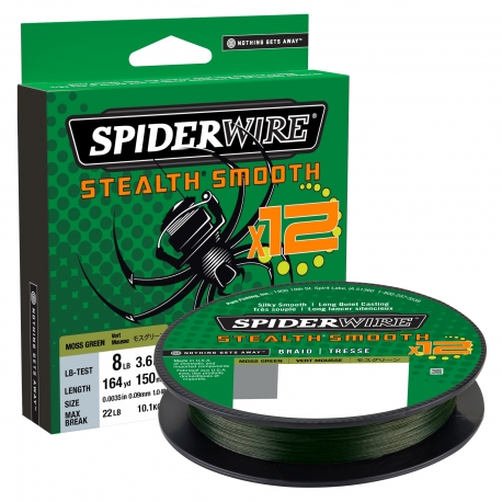 SpiderWire Stealth Smooth 12 Braid 0.07MM 150M GRN