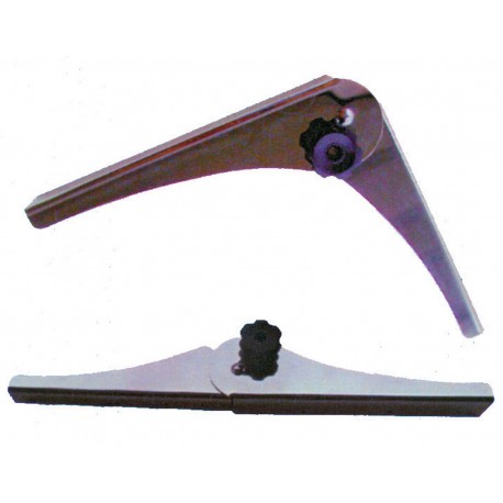 Pair of hinges for sunbathing seats