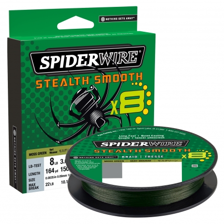 SpiderWire Stealth Smooth 8 Braid 0.19MM trecciato 150M GRN