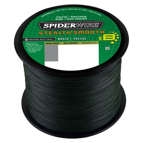 SpiderWire Stealth Smooth 8 Braid 0.39MM braided 2000M GRN