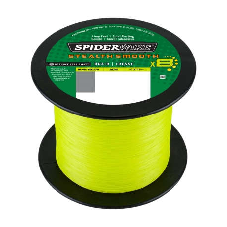 SpiderWire Stealth Smooth 8 Braid 0.19MM braided 2000M HVYEL