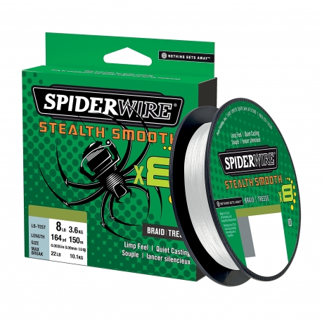 SpiderWire Stealth Smooth 8 Braid 0.23MM Braided 300M TRNS