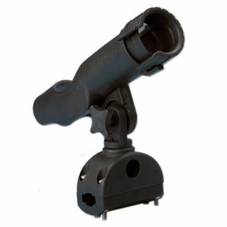 Adjustable rod holder for fixing on Ø 22 and 25 mm pulpits.