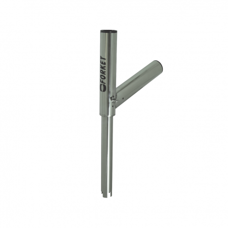 Double rod holder FORKET with 0° recessed coupling - Jonian Sea