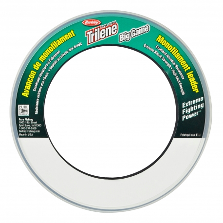 Berkley Trilene 0.88MM Big Game Mono Leaders 50M CLR