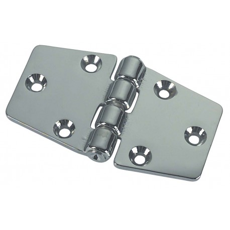 Chromed brass die-cast hinge, very strong