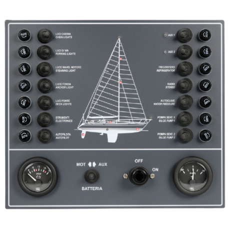 Electric panel with 14 utilities