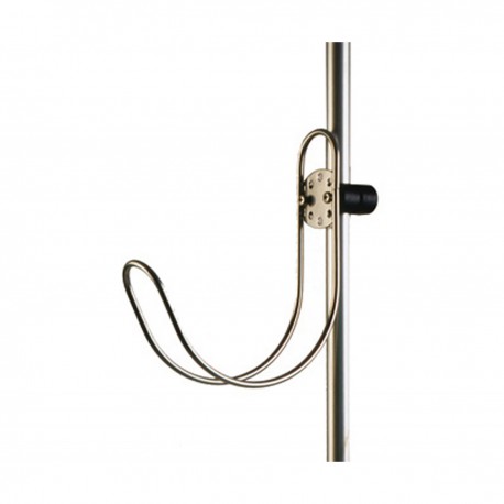 Stainless steel holder for ring or horseshoe lifebuoy