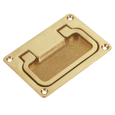 Polished brass towel rack