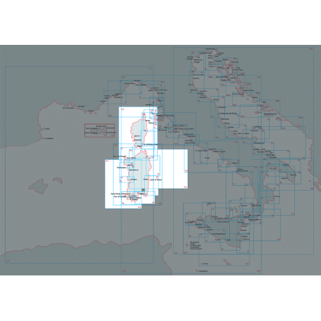 Nautical chart - Corsica and sardinia