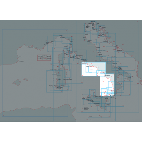 Nautical chart - Central and southern Tyrrhenian Sea