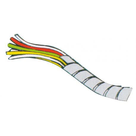 White polyethylene spiral