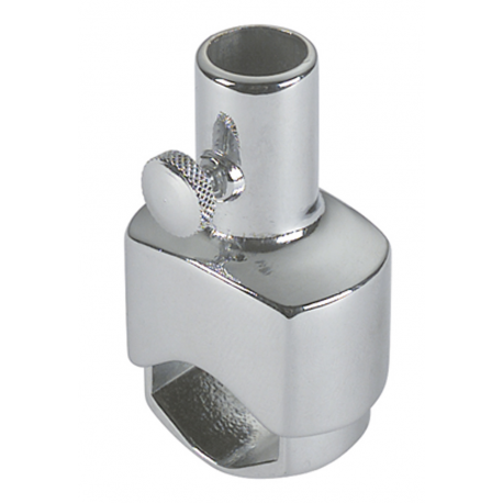 Chromed brass rod support