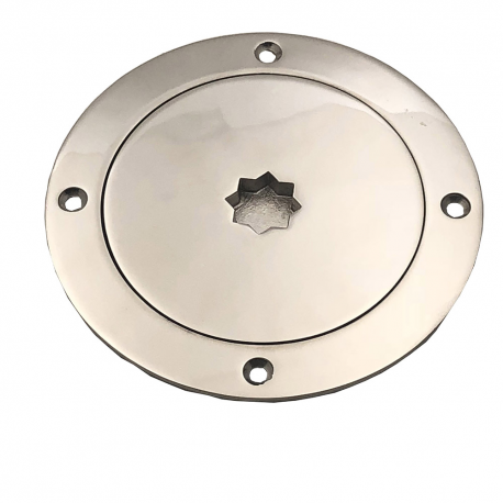 Stainless steel inspection caps