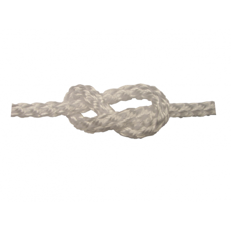 White sq-line braid